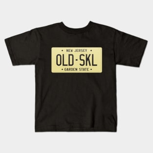 OLD-SKL New Jersey License Plate Kids T-Shirt